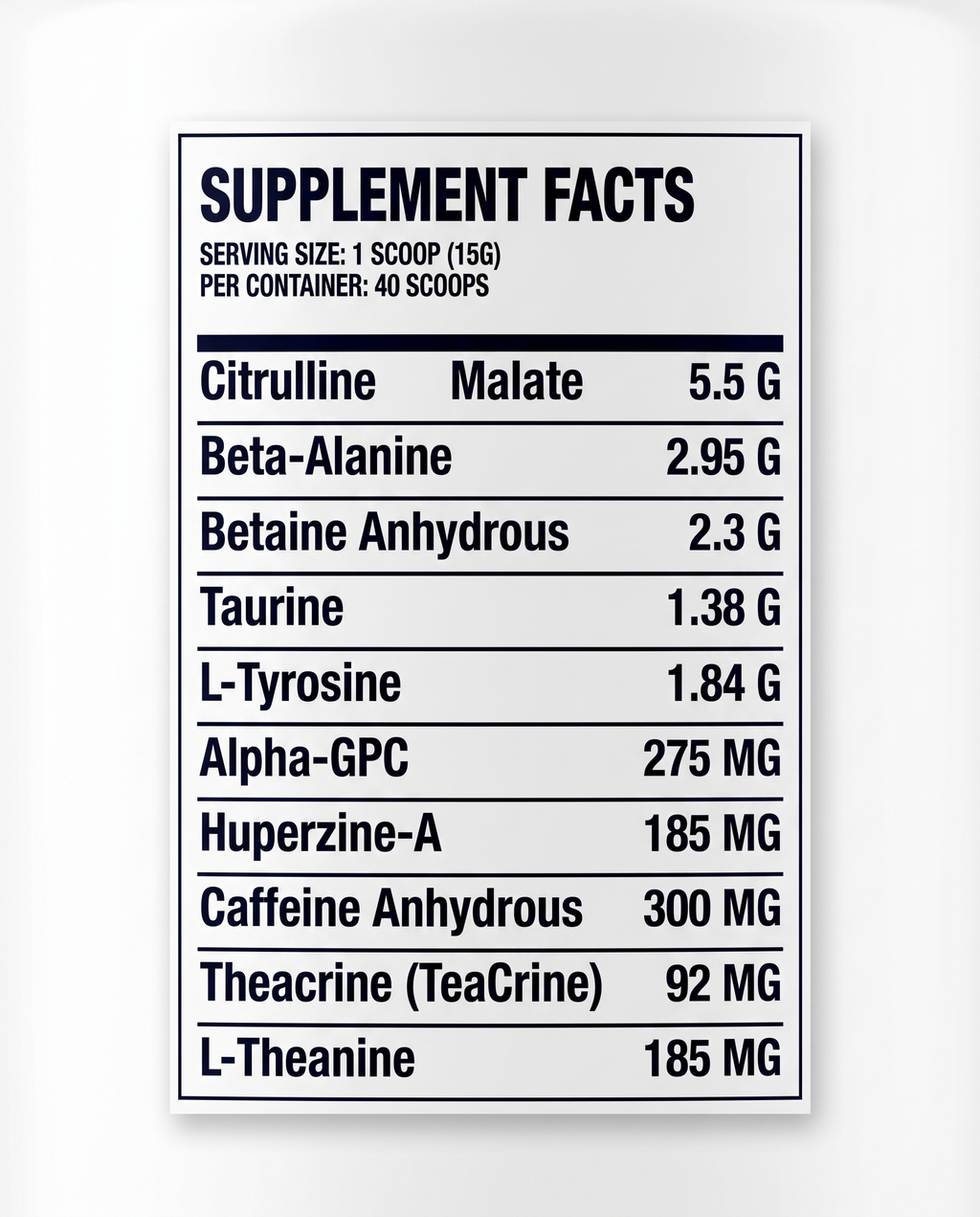 Blueberry Pre workout